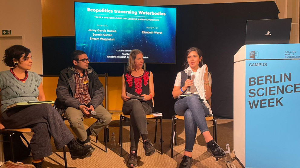 Scientists and communicators joined the discussion at Berlin Science Week, which focussed on narratives of water governance that are often erased and devalued.